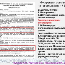 Куликов А.Н., Рейтузов В.А., Трояновский Р.Л. Организация офтальмологической помощи раненым во время Советско-Финляндской войны. Доклад на пленарном заседание СПбНМОО 27 октября 2015г. Информационный партнер портал Орган зрения www.organum-visus.com
